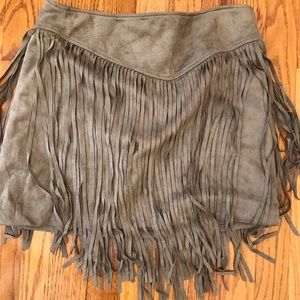 Show me your MuMu suede skirt